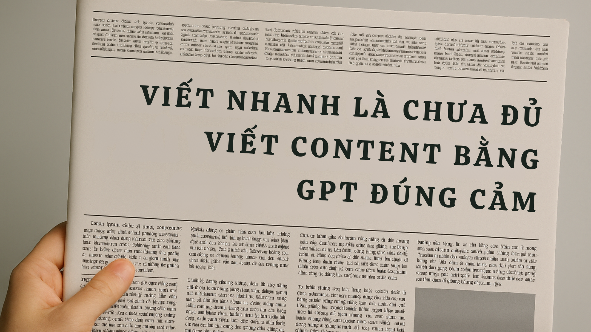 Viết Content Bằng GPT